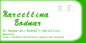 marcellina bodnar business card